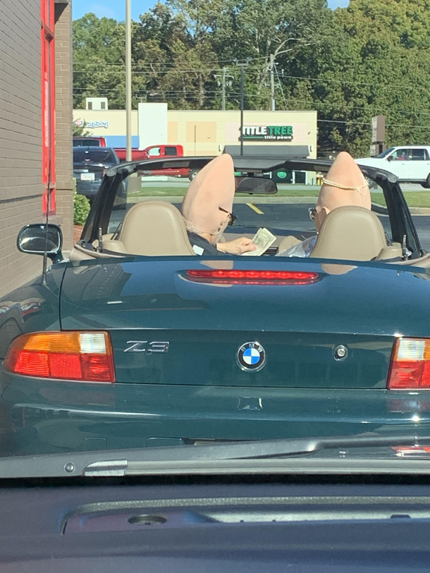 In the drive thru today
