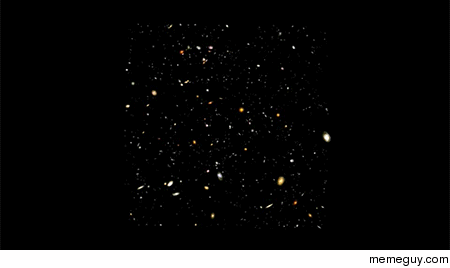 In  the Hubble telescope pointed its lens at a small empty spot in the sky creating the Hubble Ultra Deep Field image giving humanity its furthest look into deep space This is a d model of that image granting perspective to the massive scale of our univer