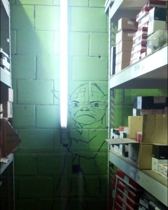 In the supply closet you must go