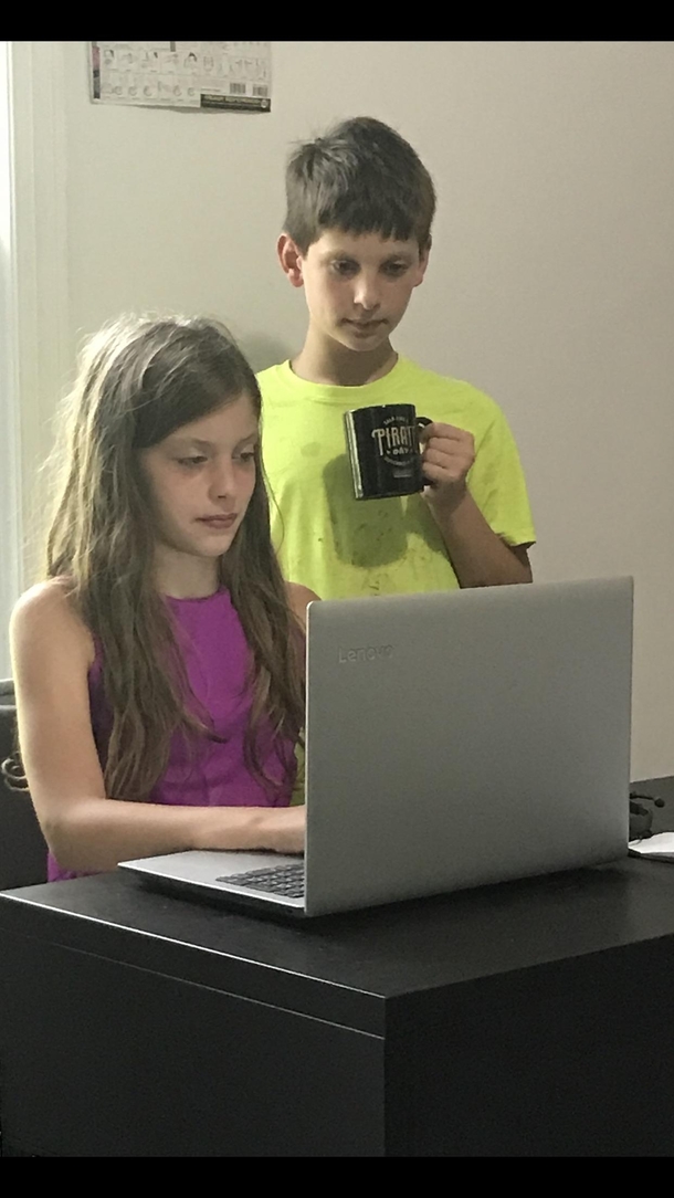 In their natural state my kids are basically a childrens office stock photo