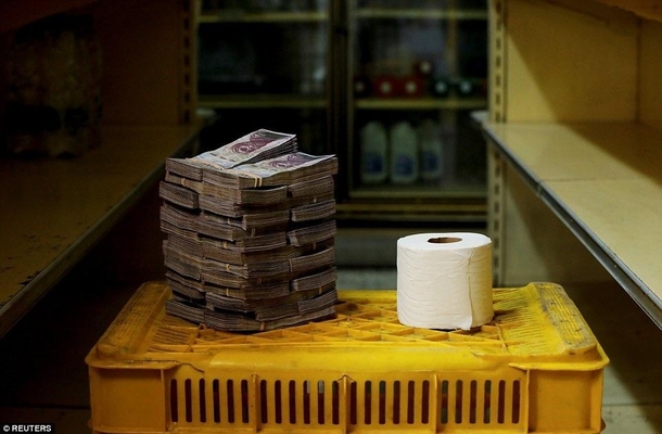 In Venezuela is cheaper to use your money as toilet paper rather then buying