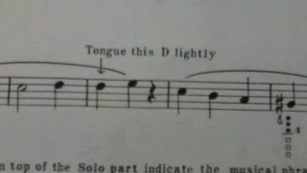 Inappropriate sheet of music is inappropriate