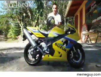 Insane motorbike stunt