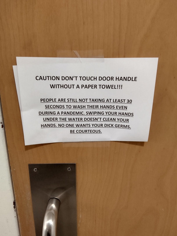 Inside the bathroom at my work