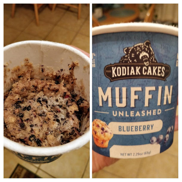 Instant microwave Blueberry Muffin