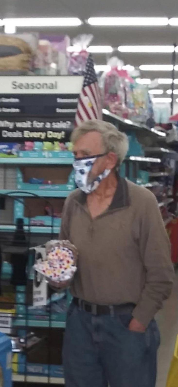 Interesting mask you got there buddy