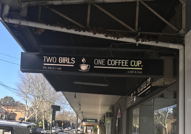Interesting rebranding for my local coffee shop