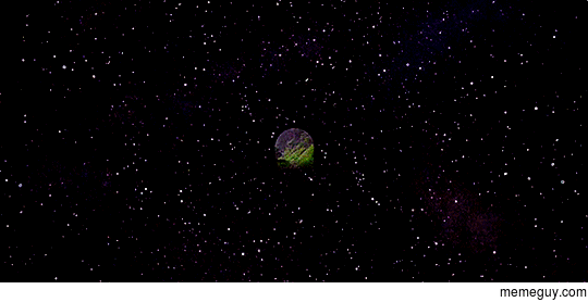 Into space