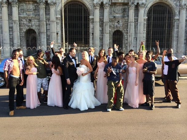 Inviting the Detroit neighbourhood to join your wedding photo Priceless