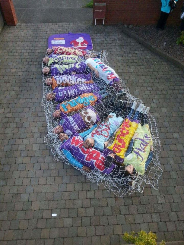 Irish lads dress up as selection box to do epic pub crawl