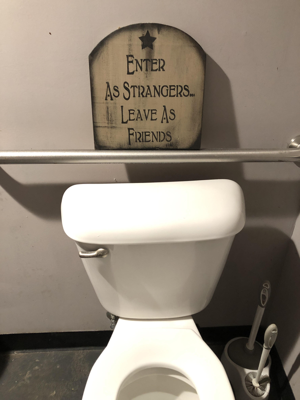 Is that the right message for a single-occupancy bar bathroom