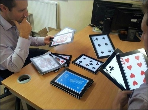 Is this how rich people play cards