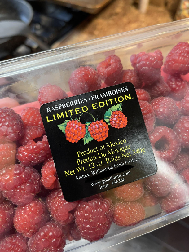 Isnt all food limited edition
