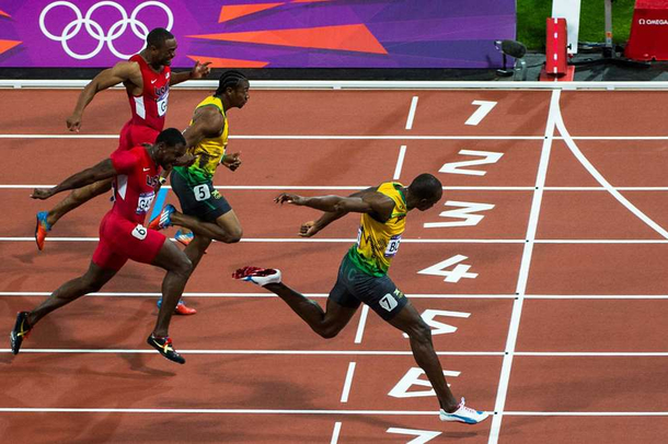Isnt it obvious how Usain Bolt keeps winning