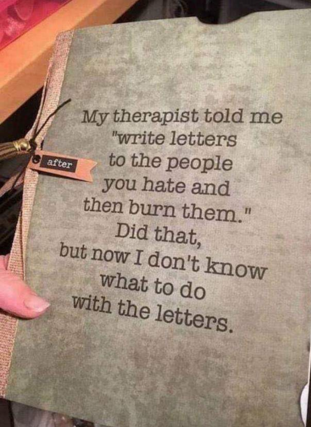 It burns