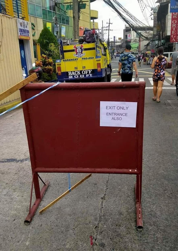 It depends on which direction youre coming from I guess