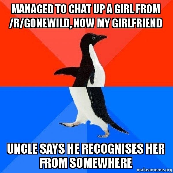 It did feel a little awkward