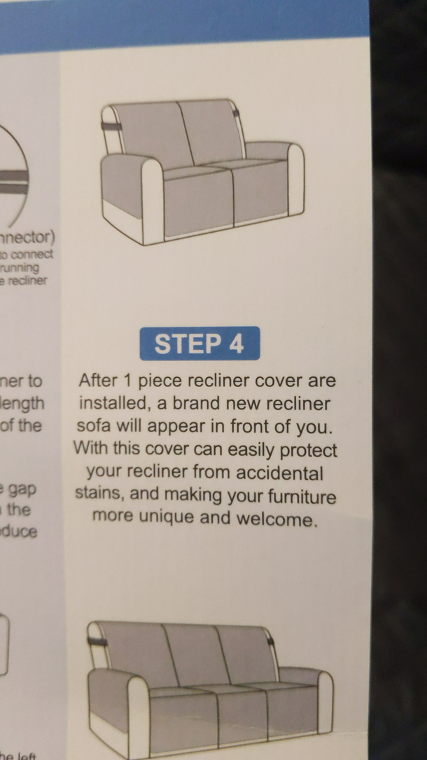 It has been an hour and still no brand new recliner sofa How long should I wait before returning this