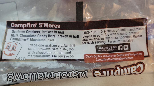 It is truly tragic to be told that in order to make Campfire Smores they must be microwaved