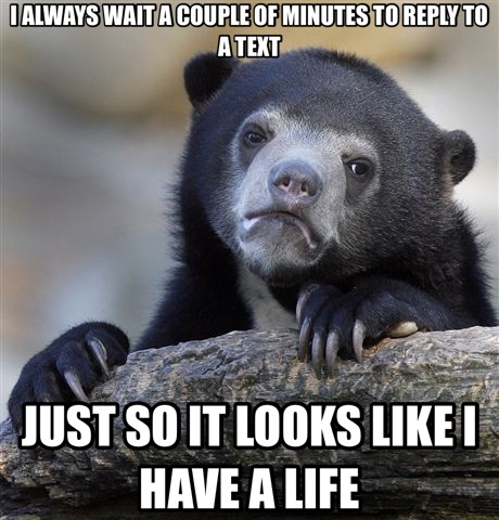 It just seems a bit weird to answer right away