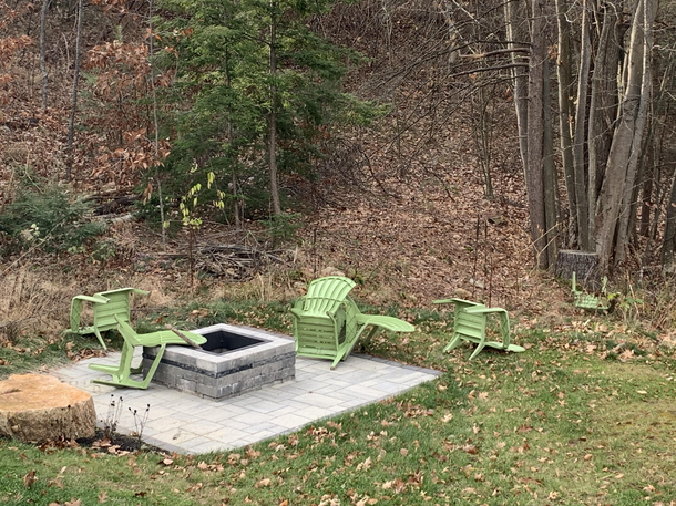 It looks like our chairs had a wild part while we were on vacation
