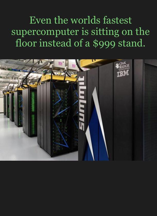 It sits on the floor