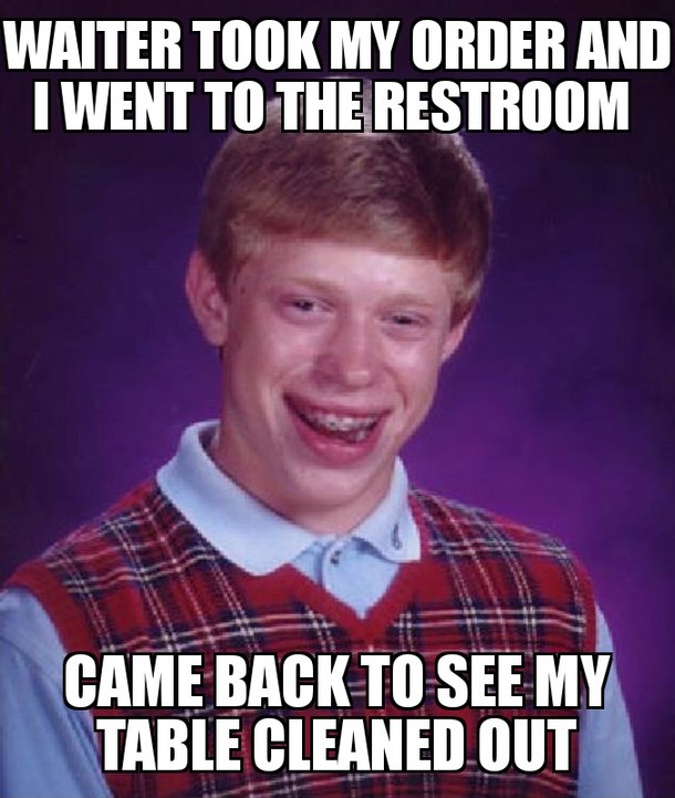 It sucks dining alone