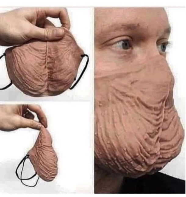 It takes balls to wear this mask