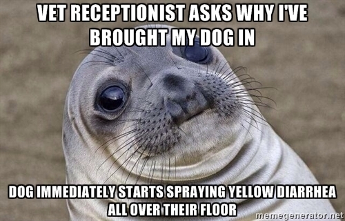 It was really only awkward for me