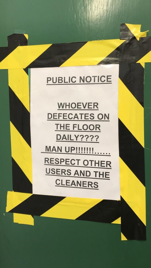 It was time that the serial pooper was stopped