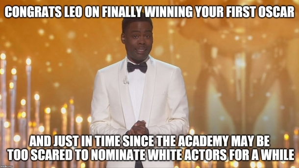 Its a good thing Leo finally won Best Actor this year
