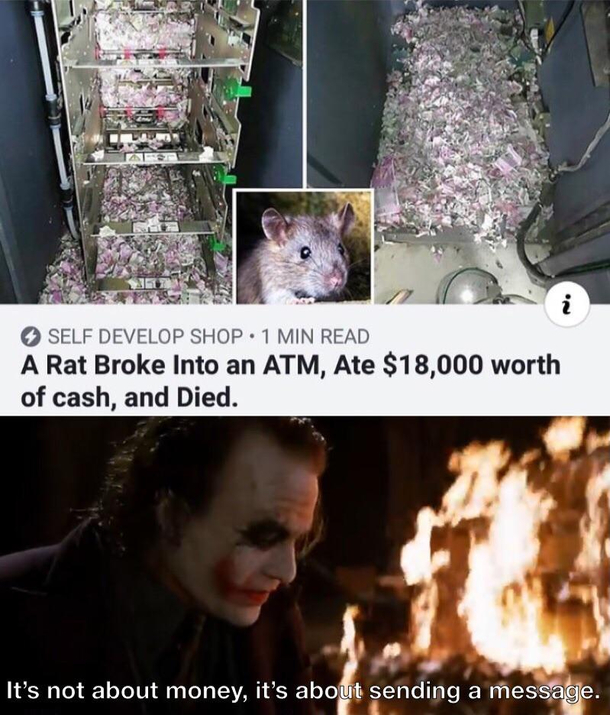Its about sending a message