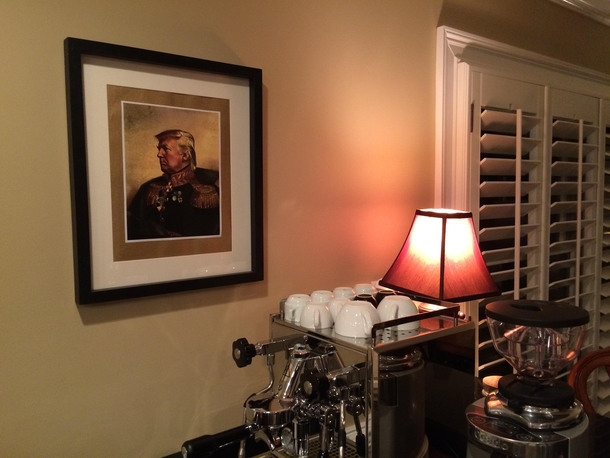 Its been a week and my super-liberal wife hasnt said anything about our new art piece