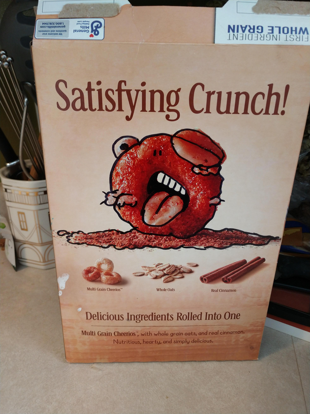 Its been almost a week and my wife still hasnt noticed what I did to the Cheerios box