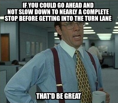 Its called a turn lane for a reason