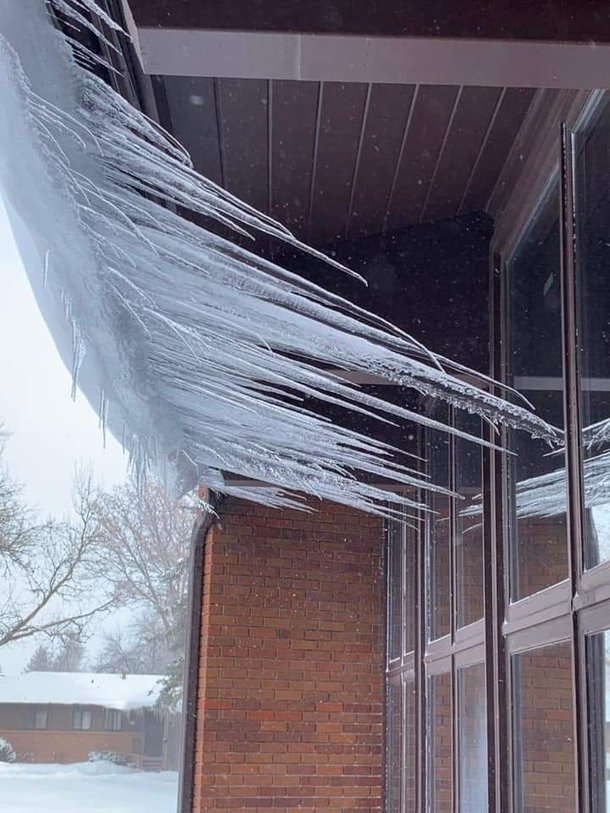 Its cold here too But is it horizontal icicles cold