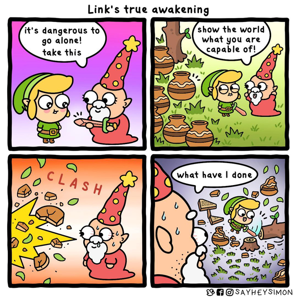 its dangerous to go alone D