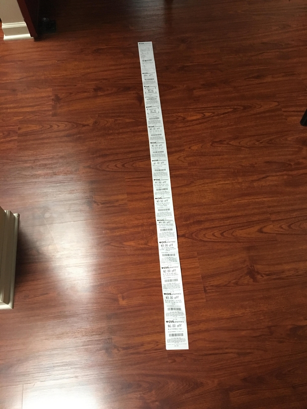 Its hard to appreciate the CVS receipt references on Reddit until you experience it first hand Total amount spent 