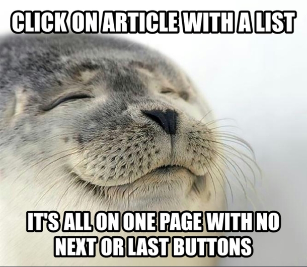 Its hard to find this nowadays and I have much respect for websites that still do it