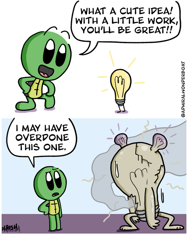 its hard to know when to stop