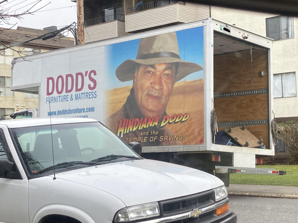 Its Indiana Joness cousin the sweaty furniture salesman