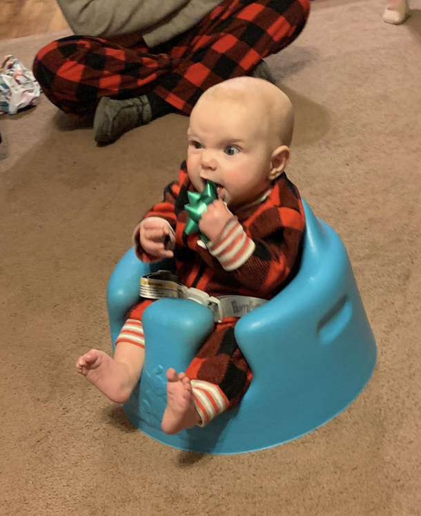 Its my daughters first Christmas She seems excited