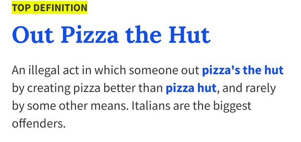 Its not pizzable