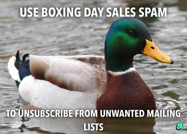 Its one day where youll know exactly how many mailing lists youre on
