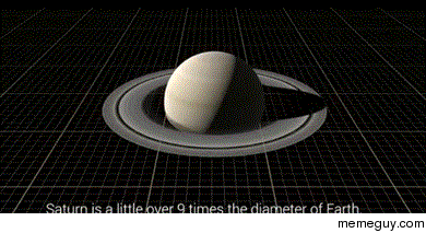 Its raining Earths on Saturn
