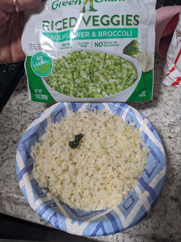 Its supposed to have more broccoli