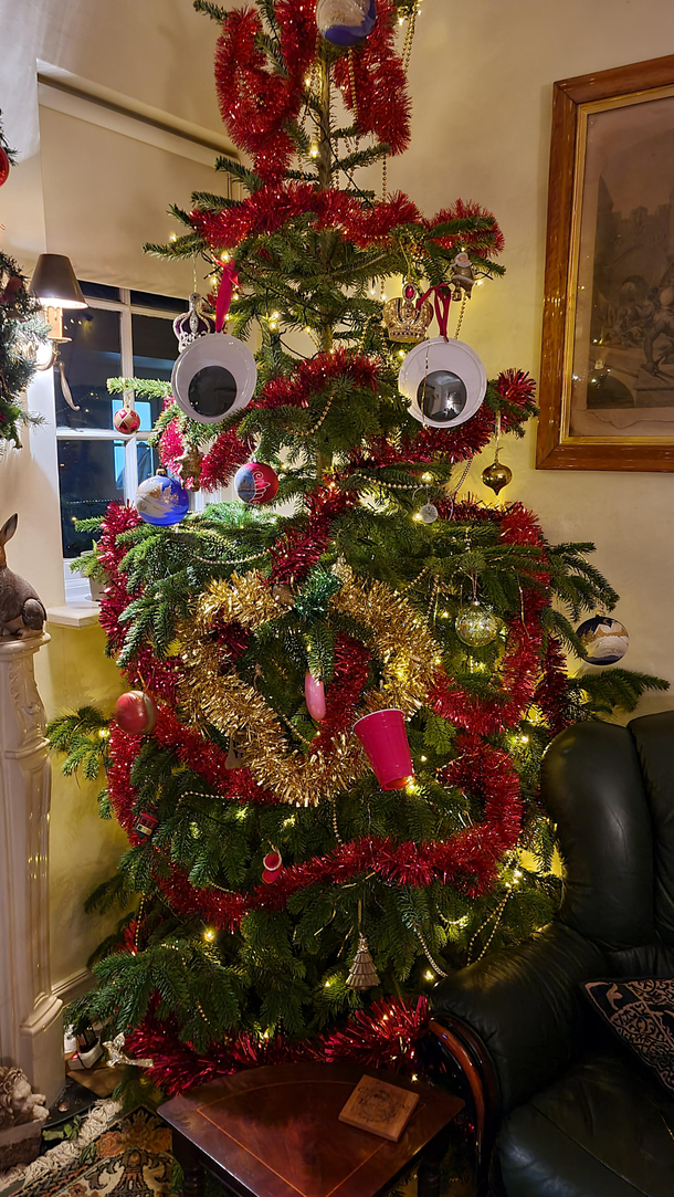 Its the first time Ive been allowed decorate the treeand probably the last