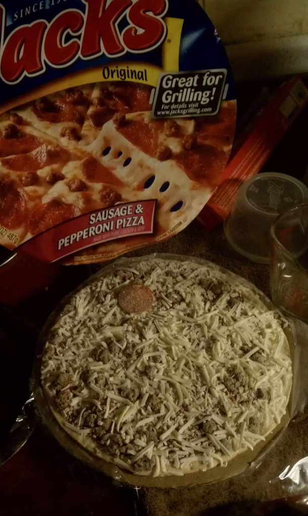 Its unfortunate that the plural of pepperoni is also pepperoni Well played Jacks well played