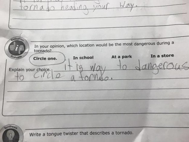 Its way too dangerous to circle a tornado guys
