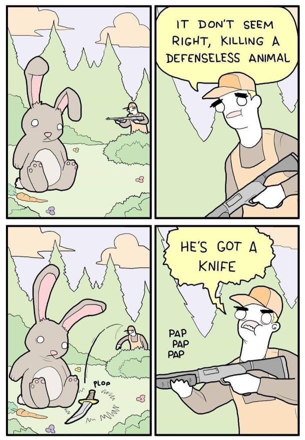 Its wrong to kill a defenceless animal
